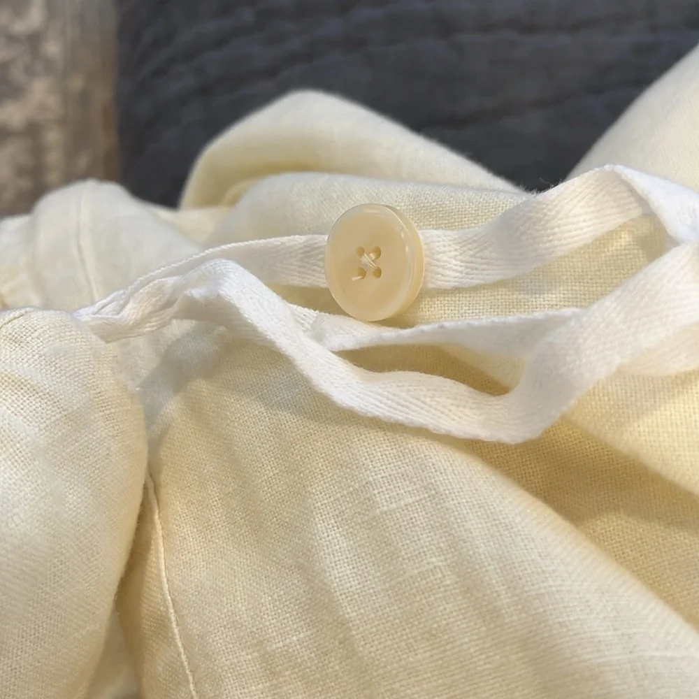 Restoration Hardware teen linen duvet cover and sham